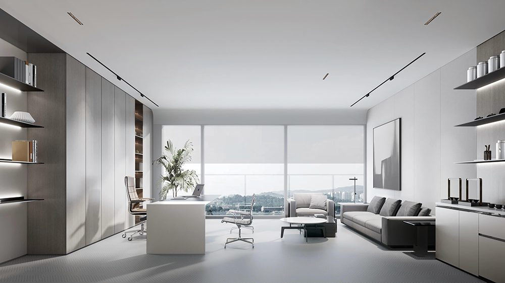 1200平米企业总部办公室设计效果图