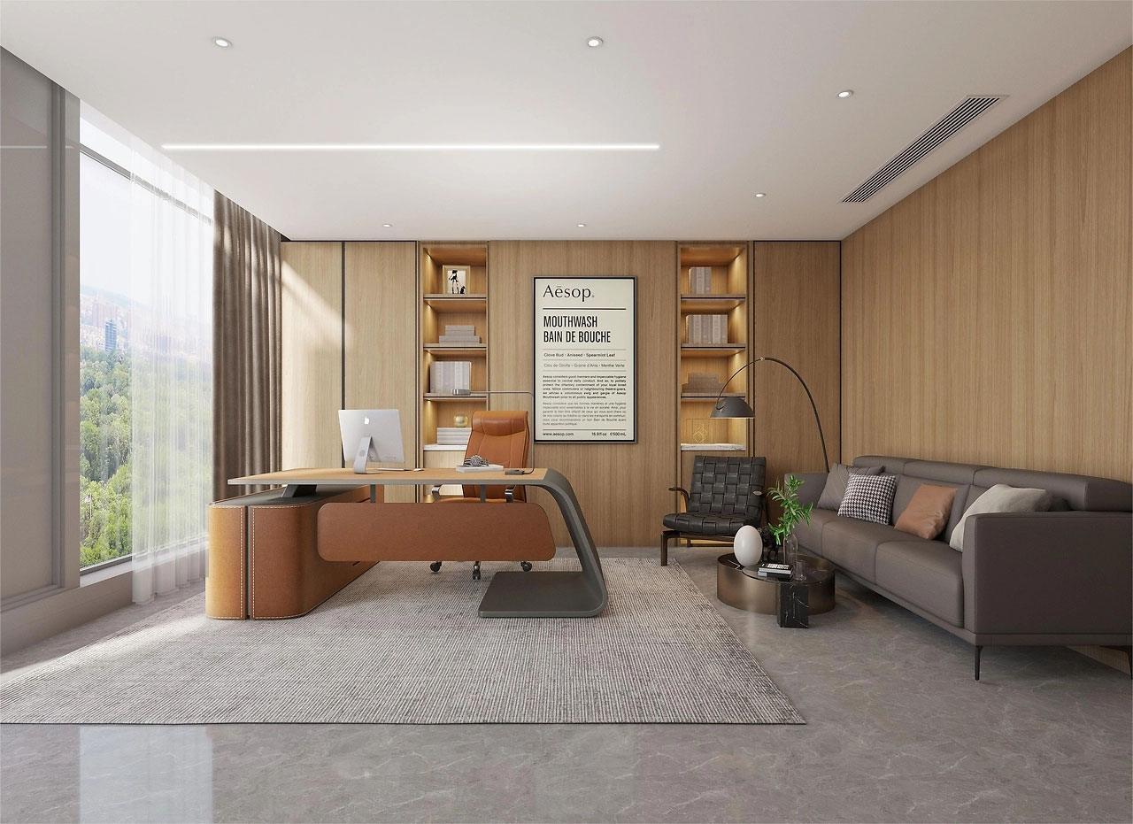 235平米郑州办公室设计施工效果图