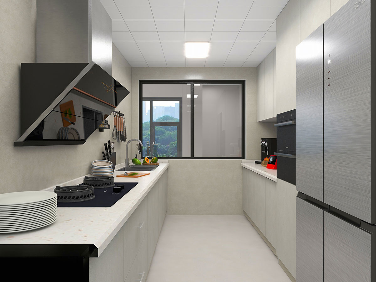 阳光城檀悦129平米奶油风格四居室装修效果图