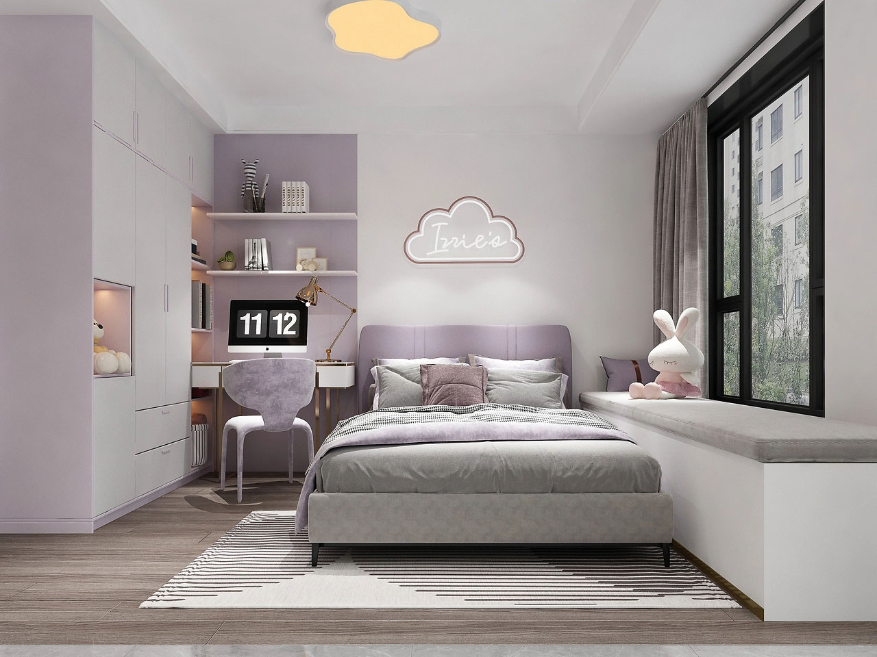 中原宸院123平米现代风格三居室装修效果图