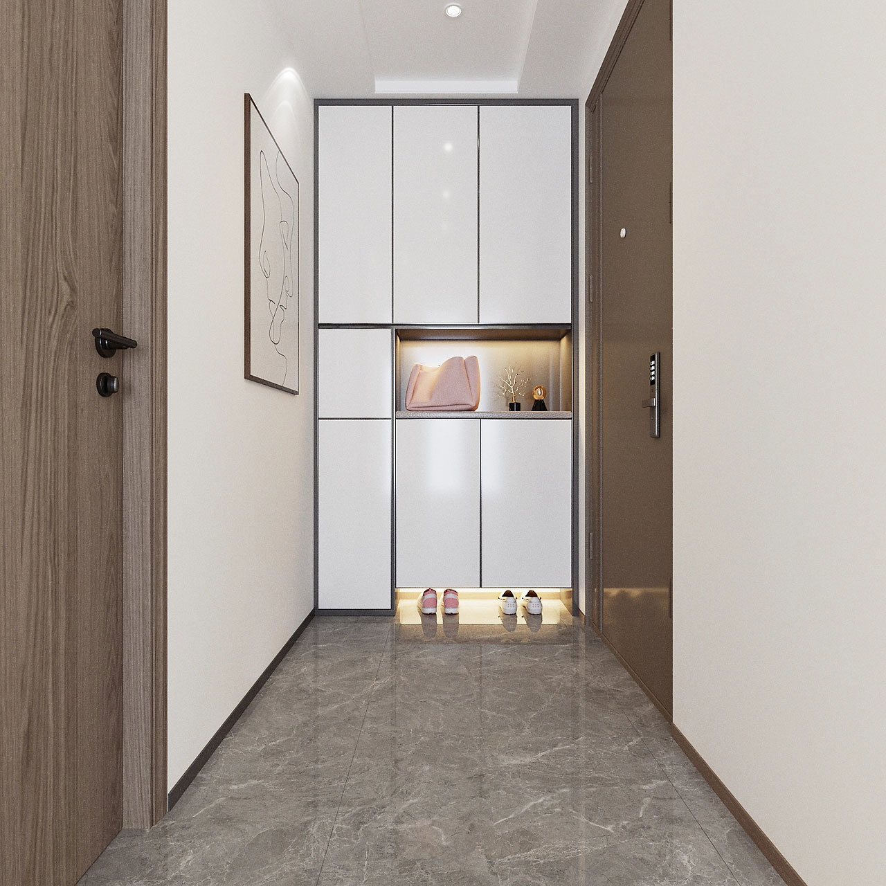 中原宸院123平米现代风格三居室装修效果图