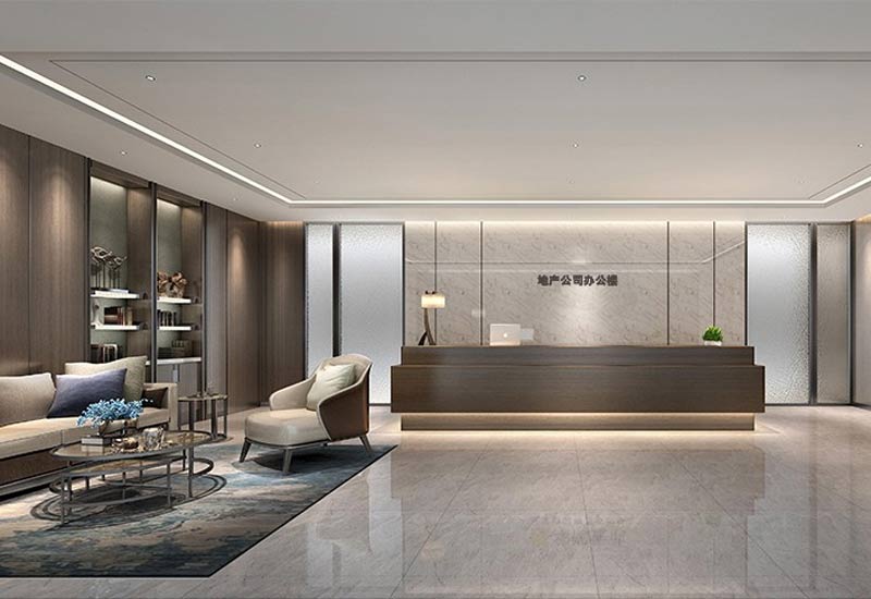 1300平米地产公司办公楼设计效果图