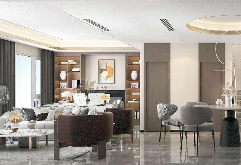 郑州300平米现代风格别墅装修效果图