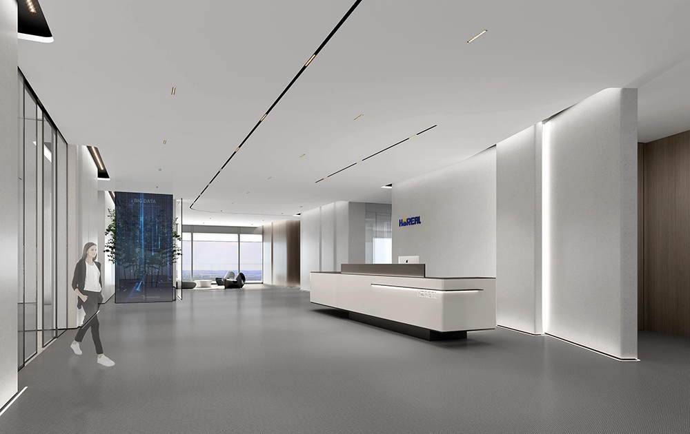 2100平米新郑企业办公楼设计效果图