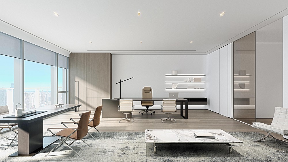 2100平米新郑企业办公楼设计效果图