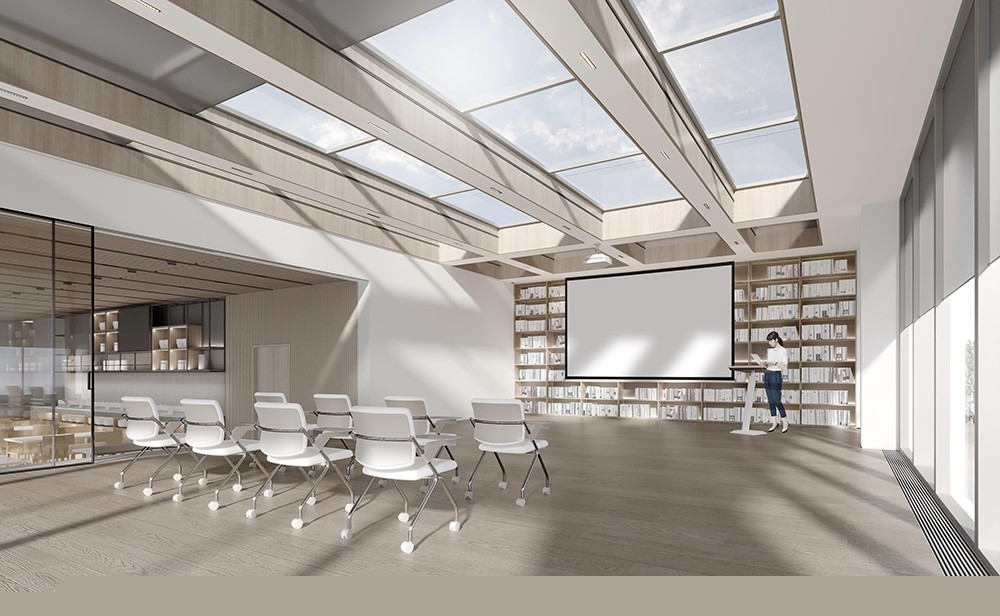 2100平米新郑企业办公楼设计效果图