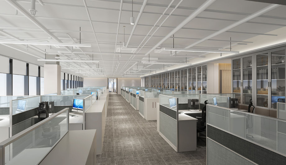 500平米郑州办公室设计施工效果图