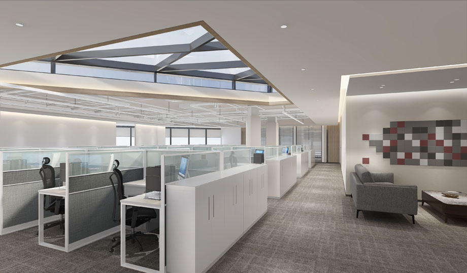 500平米郑州办公室设计施工效果图