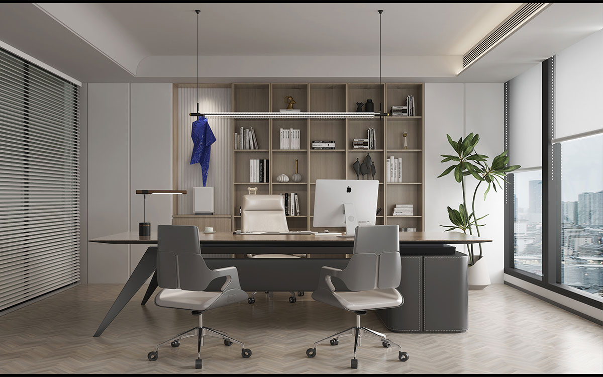 300平米电子商务公司办公室设计效果图