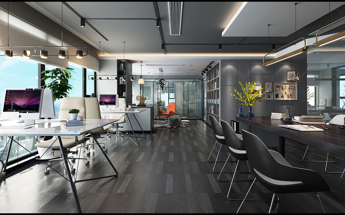 210平米郑州办公室装修设计效果图