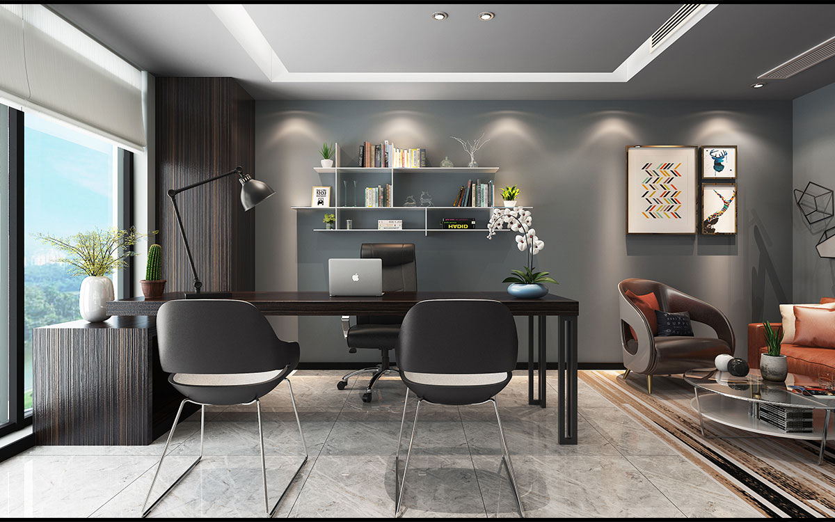 210平米郑州办公室装修设计效果图