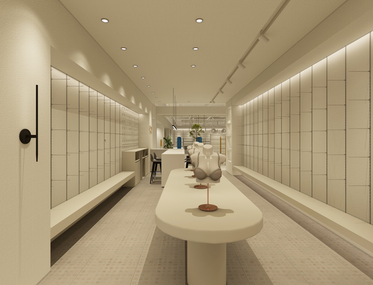 85平米郑州女装店铺装修设计效果图