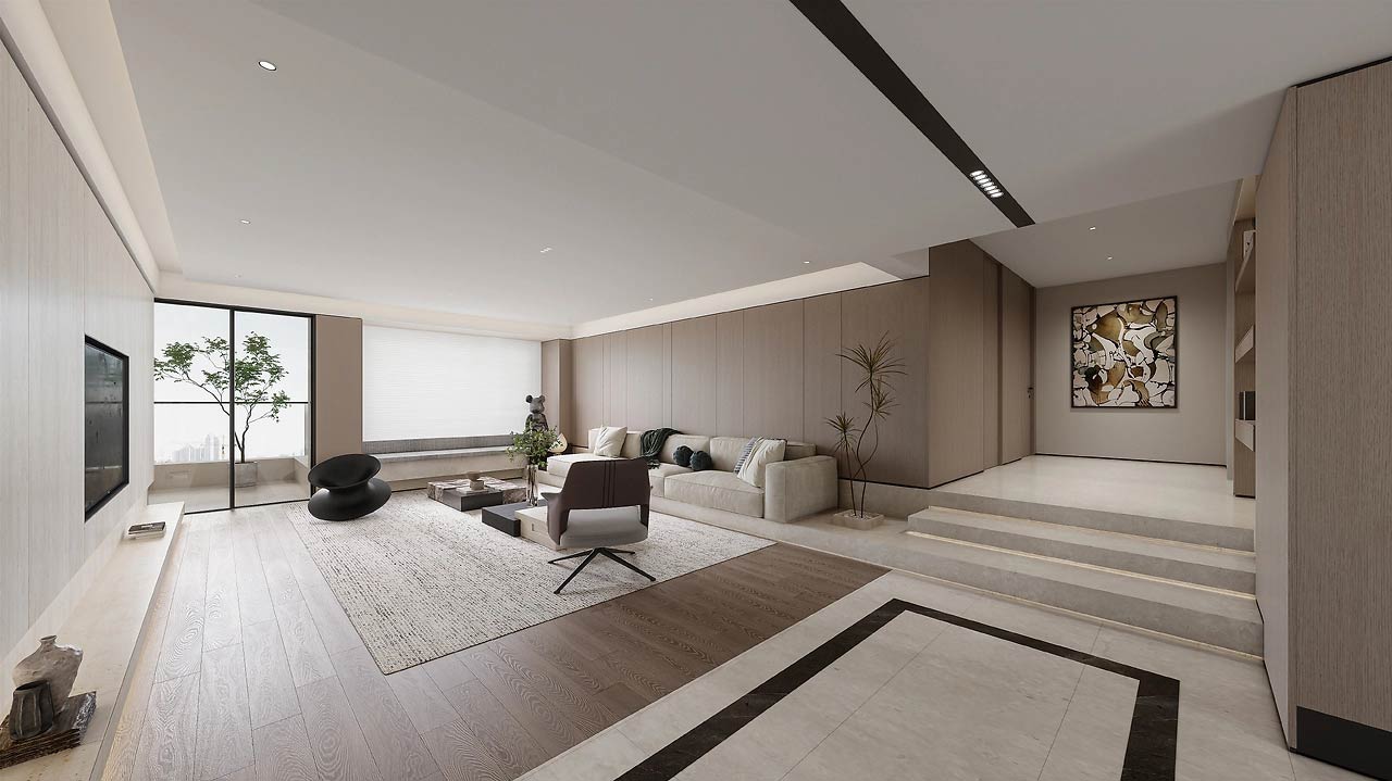 143平米郑州二手房装修设计效果图