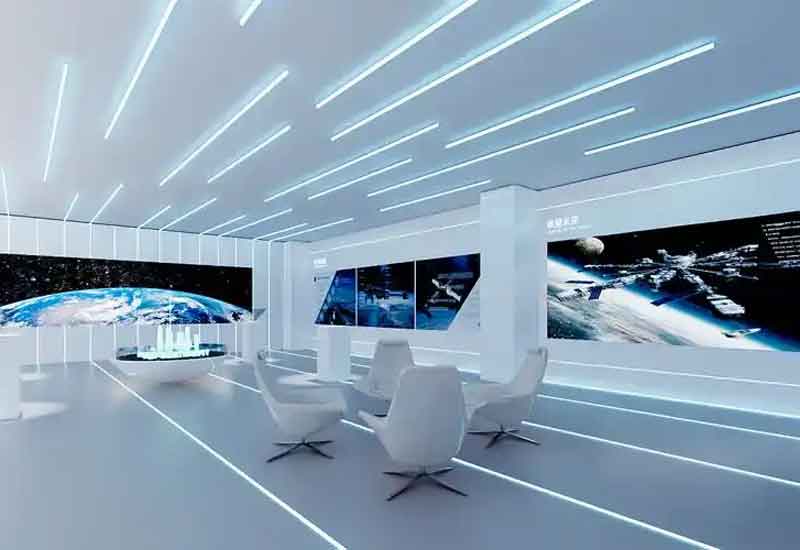 郑州某科技企业展厅设计：未来感与互动性的完美结合