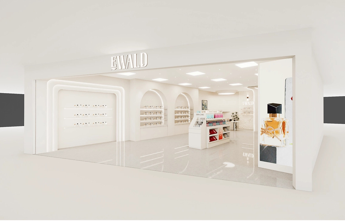 45平米郑州化妆品店铺直播间设计效果图