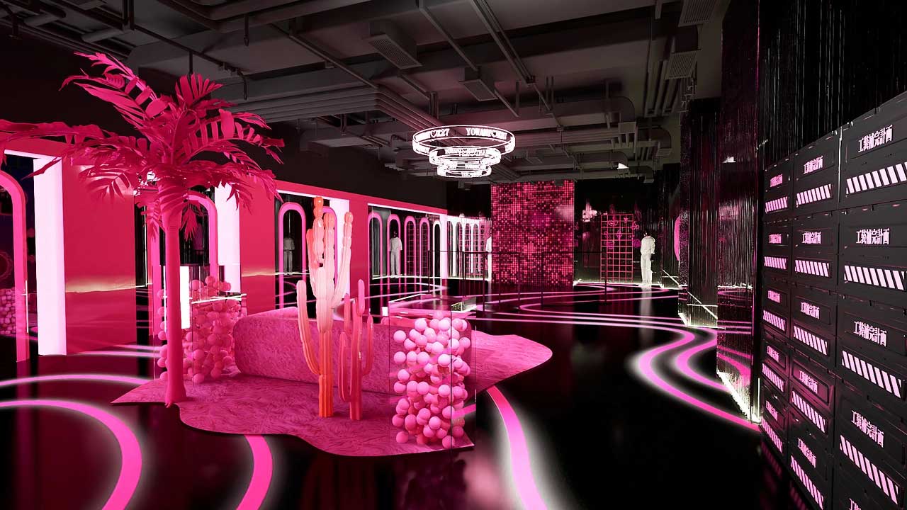 85平米郑州直播间设计效果图