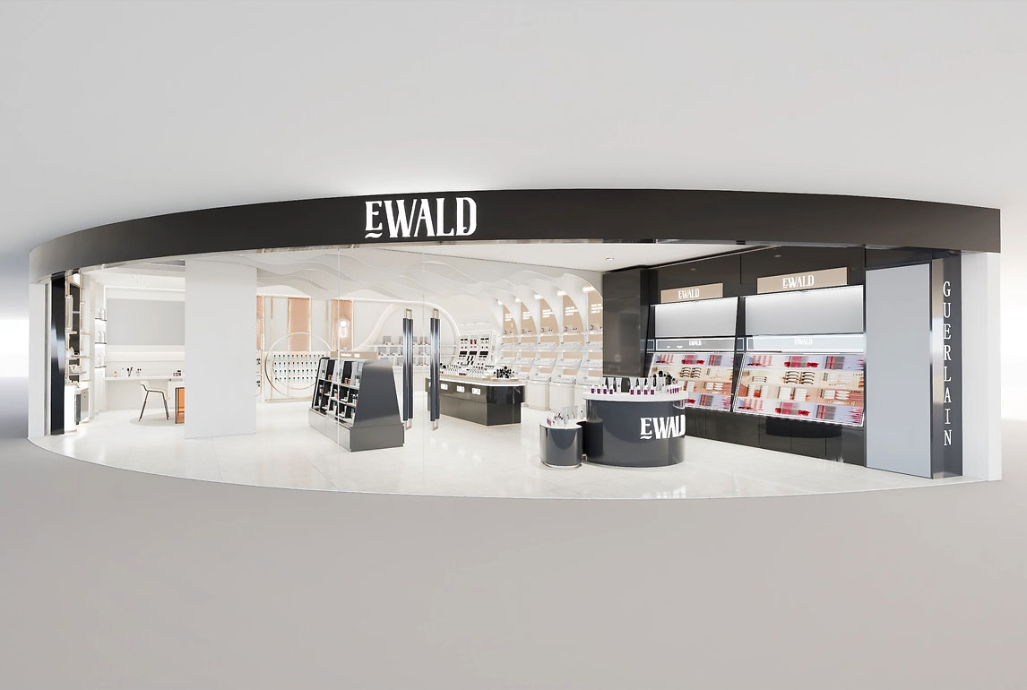 90平米郑州化妆品店直播间设计效果图