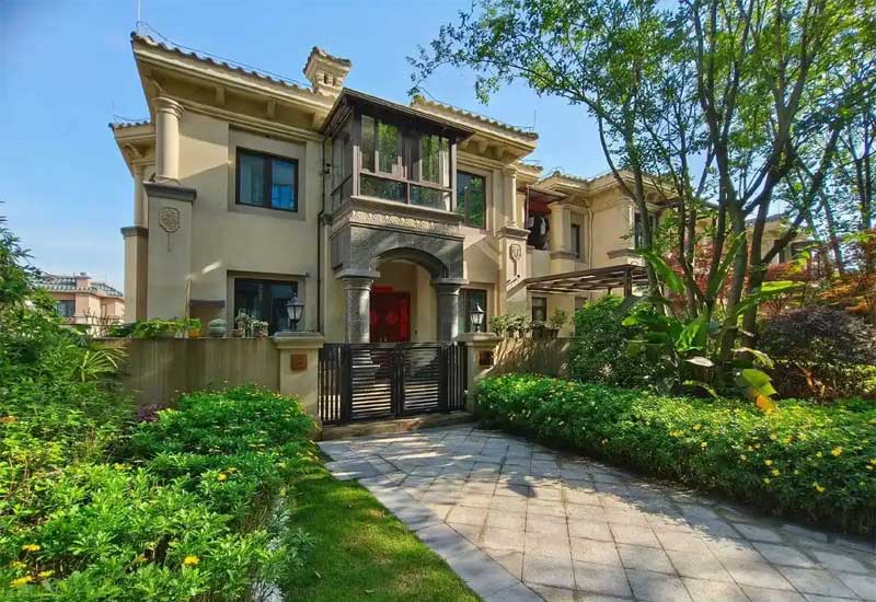 郑州别墅设计：联排别墅的庭院与室内融合设计