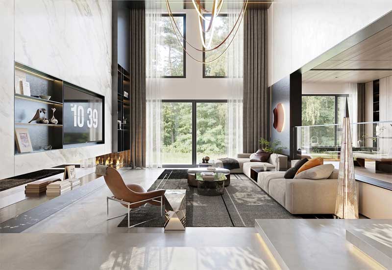 郑州别墅装修设计费用明细:500㎡全案预算清单