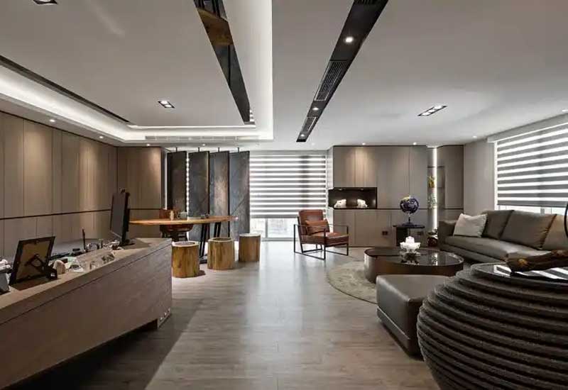 郑州金融公司办公室装修设计：稳重专业风格的打造