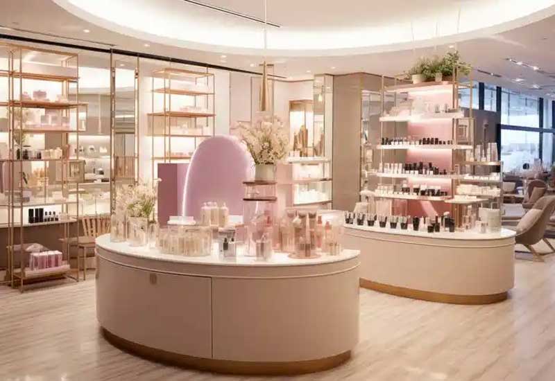 郑州美妆店装修设计案例：轻奢风格如何打造