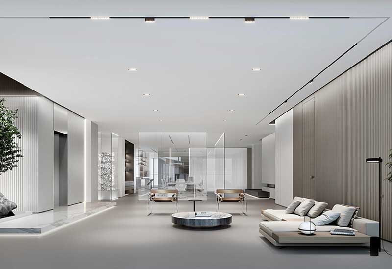 郑州办公室装修视觉差创造空间放大秘籍