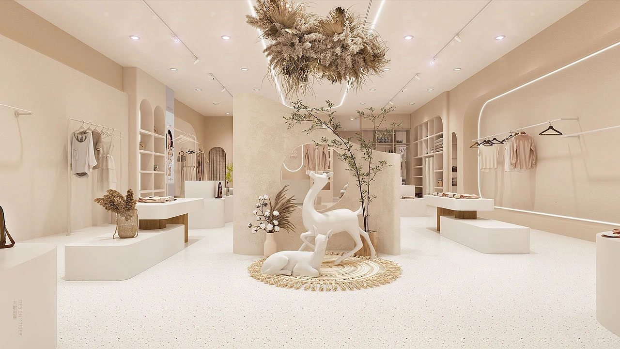 210平米郑州女装店面装修设计效果图