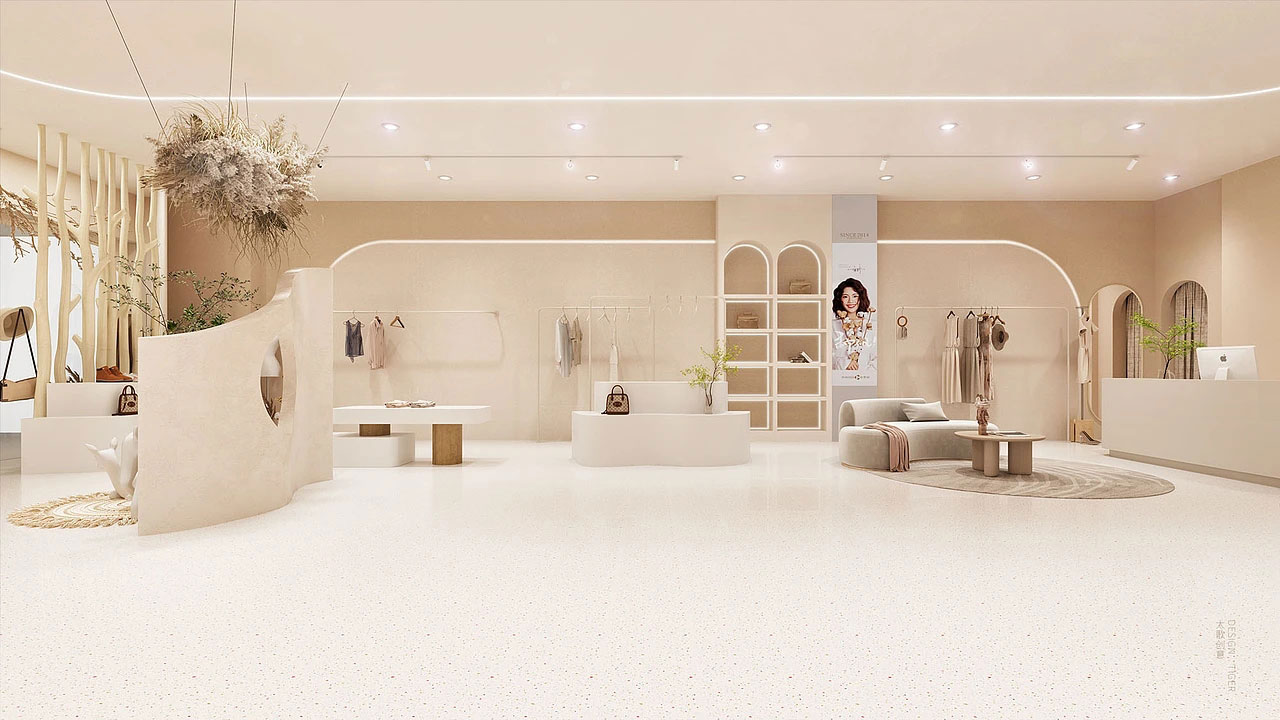 210平米郑州女装店面装修设计效果图
