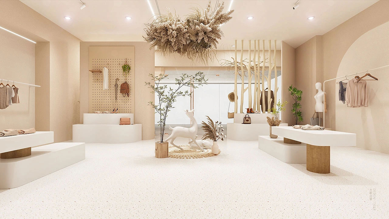 210平米郑州女装店面装修设计效果图
