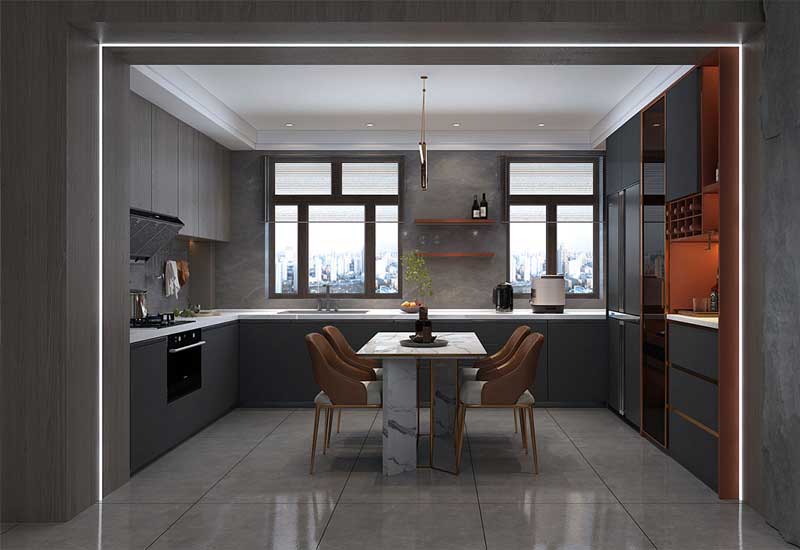 郑州家装设计:厨房动线混乱?3招优化"黄金三角"操作区