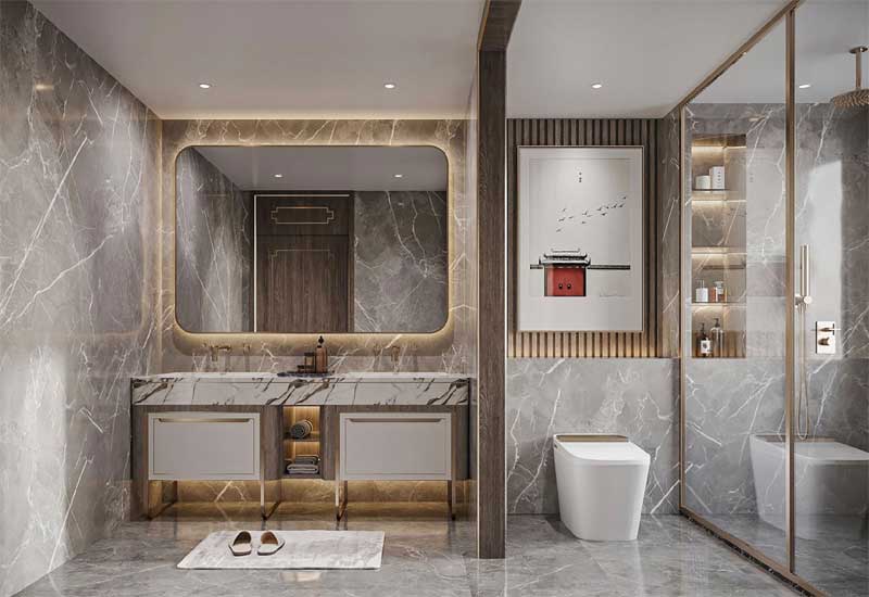 郑州家装设计：卫生间太小，干湿分离布局方案