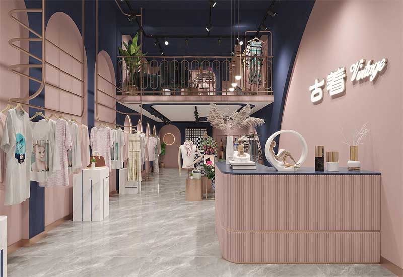 郑州服装店装修：试衣间镜子高度设计与衣架定制费用