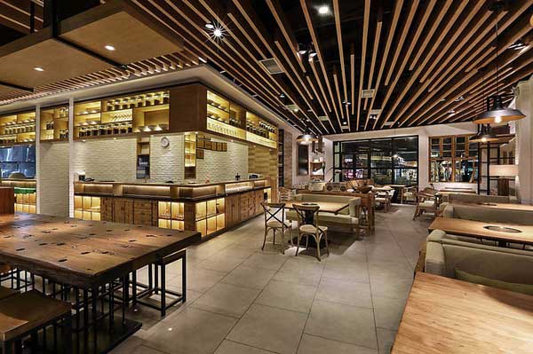 450平米连锁餐饮店装修设计效果图