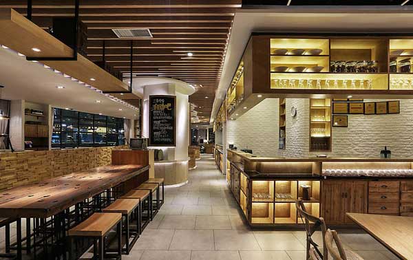 450平米连锁餐饮店装修设计效果图