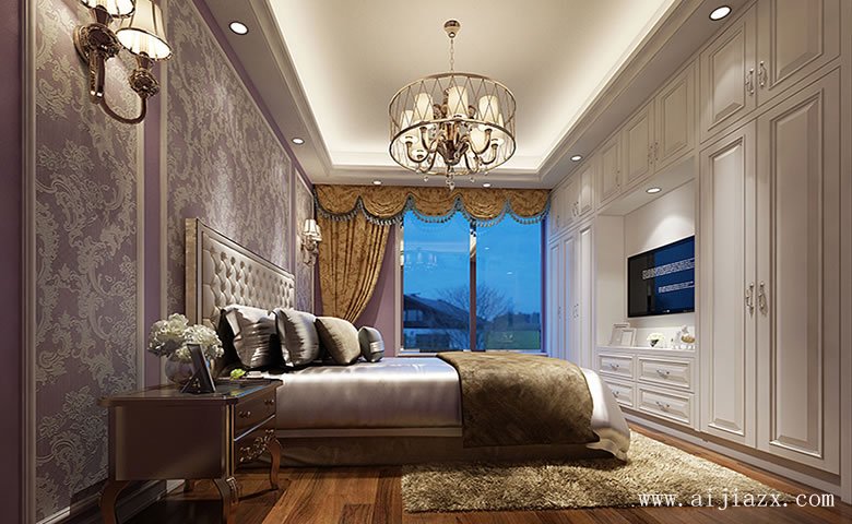 温馨的简欧风格大户型装修效果图