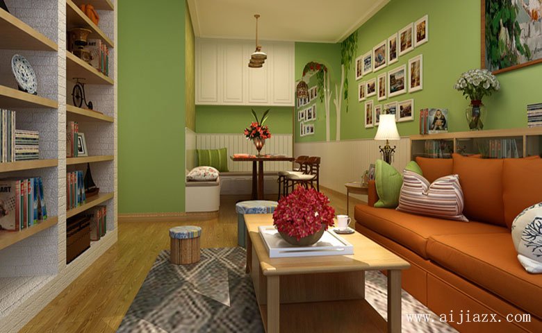 舒适的田园风格小户型装修效果图