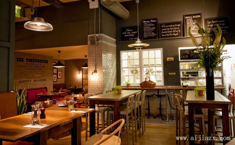 最新的餐馆装修效果图