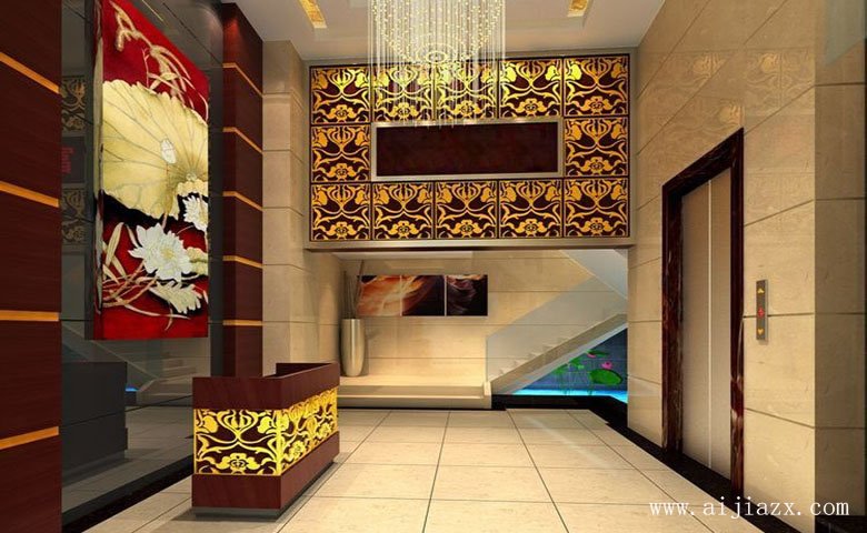 新中式风格高级足疗会所装修效果图
