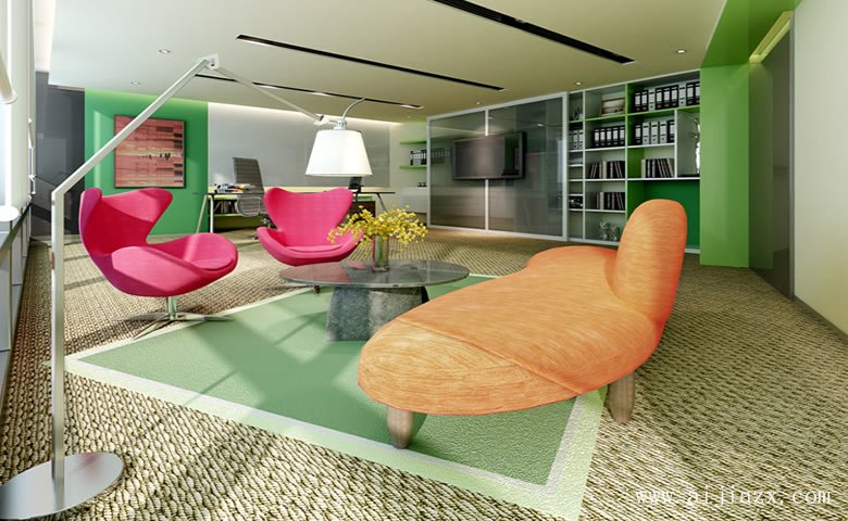 雅逸的小型办公室装修效果图