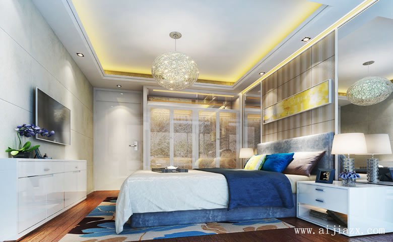 现代风格三居室装修效果图