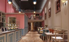 跃层式的甜品店铺装修效果图