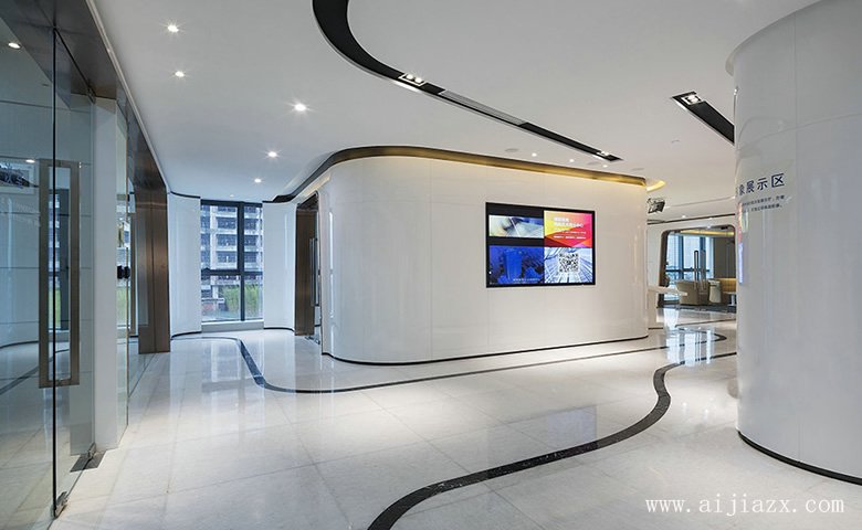 时尚的现代风格办公室装修效果图