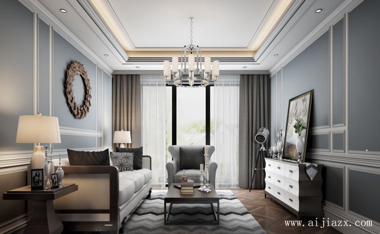 简欧风格大户型装修效果图