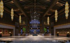 郑州木质材料男士养生休闲会所装修效果图