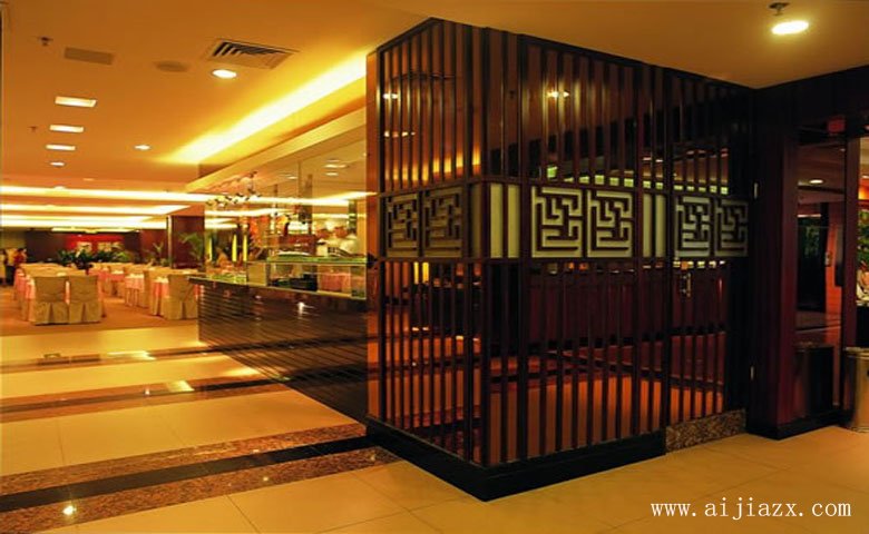 环境优雅的中式风格茶楼玄关装修效果图