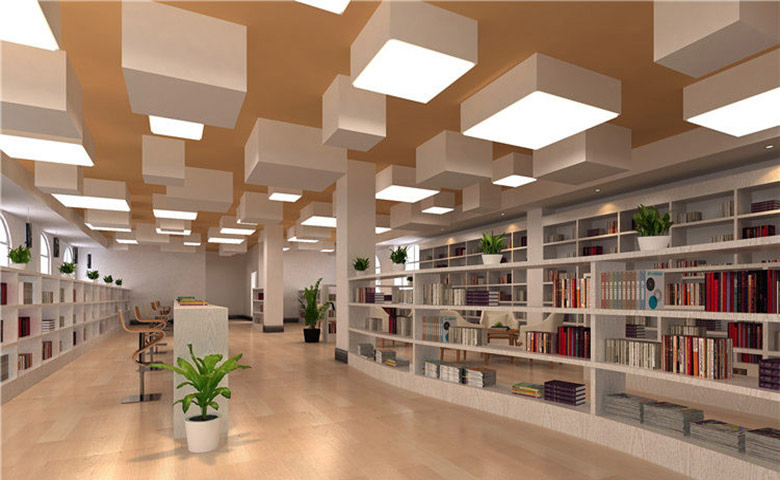 郑州简约风格图书馆装修设计效果图