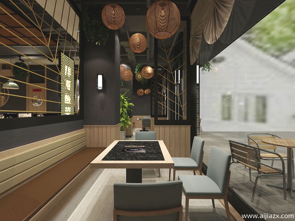 胖哥酸菜鱼餐饮店铺装修效果图