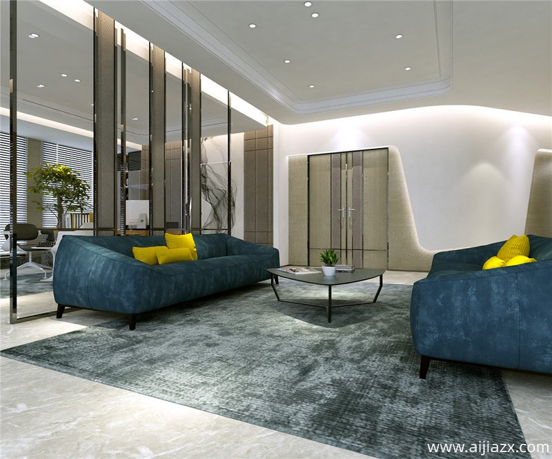 郑州办公室装修设计，室内空间装修的层次感